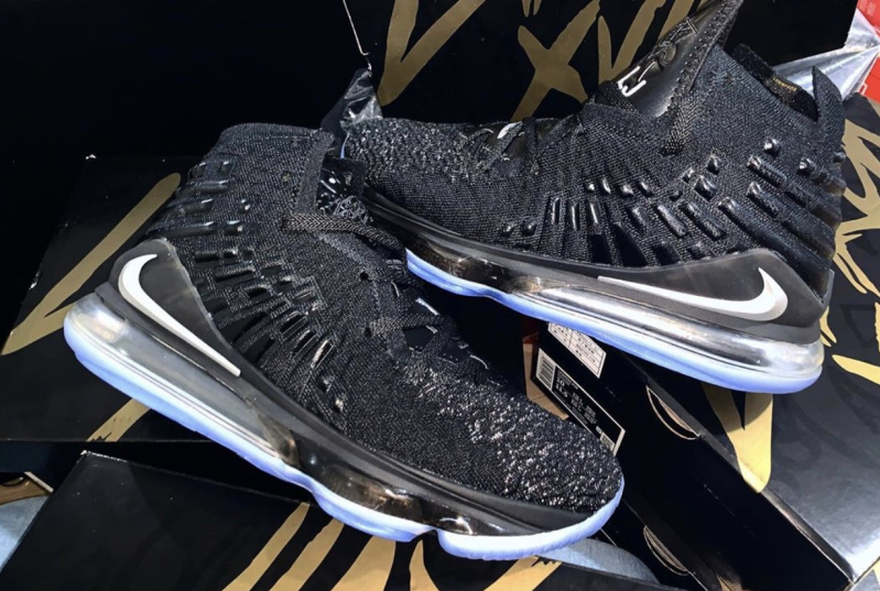 Nike LeBron 17 Black Whiteå叿¥æ