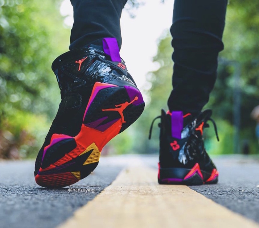 Air Jordan 7é»è²æ¼ç:registered:313358-006å叿¥æOn-Feet