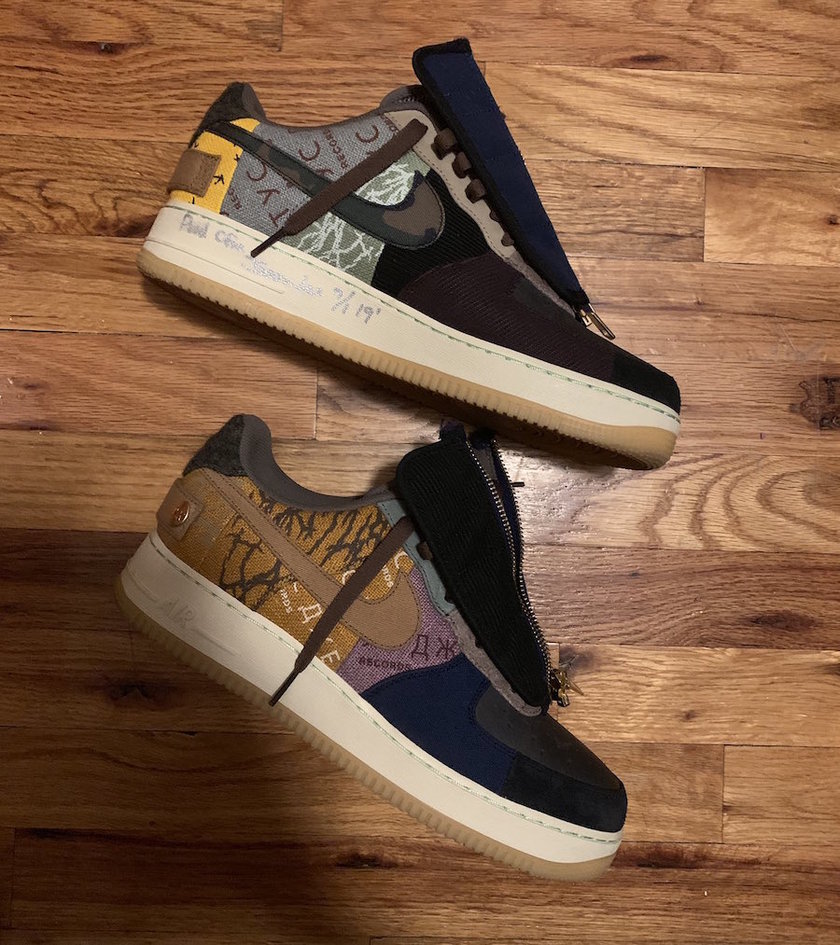 Travis Scott Nike Air Force 1ä½æé¾åå¸æ¥æ