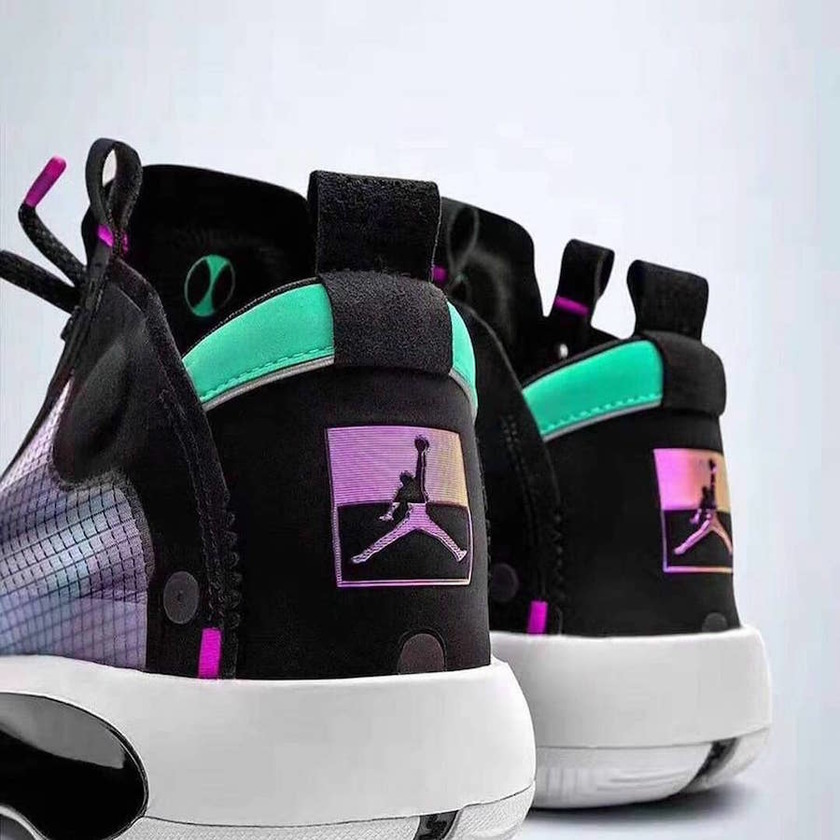 Air Jordan 34 Blue Void Green Glow Black Metallic AR3240-400 Release Date