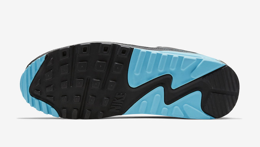 不败的Nike Air Max 90 Black Blue Fury CJ7197-002发布日期价格