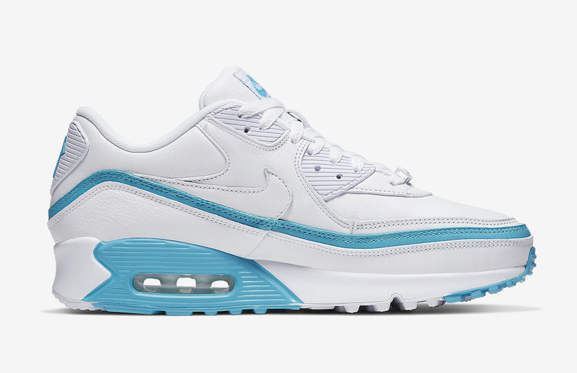 不败的Nike Air Max 90 White Blue Fury CJ7197-102发布日期价格