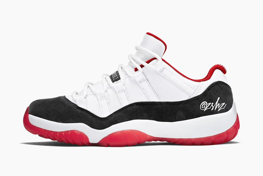 Air Jordan 11 Low Suede White University红é»è²ç红AV2187-160å叿¥æä¿¡æ¯