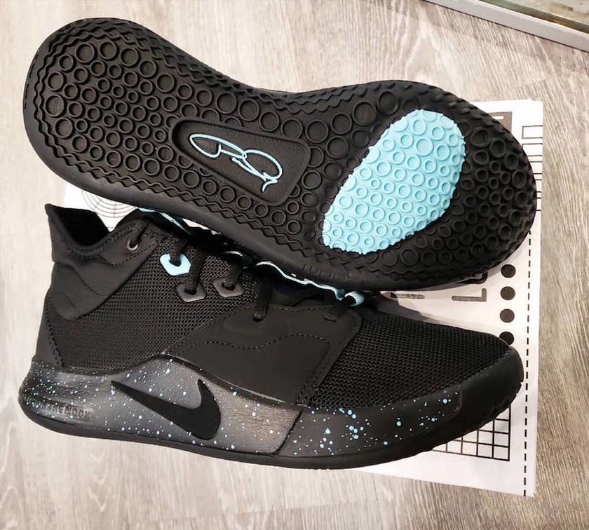 Nike PG 3 Black Light Aqua AO2607-006åå:registered:æ¥æ