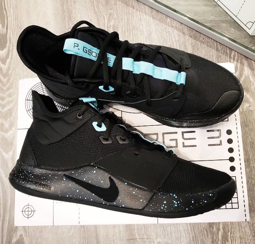 Nike PG 3 Black Light Aqua AO2607-006åå:registered:æ¥æ