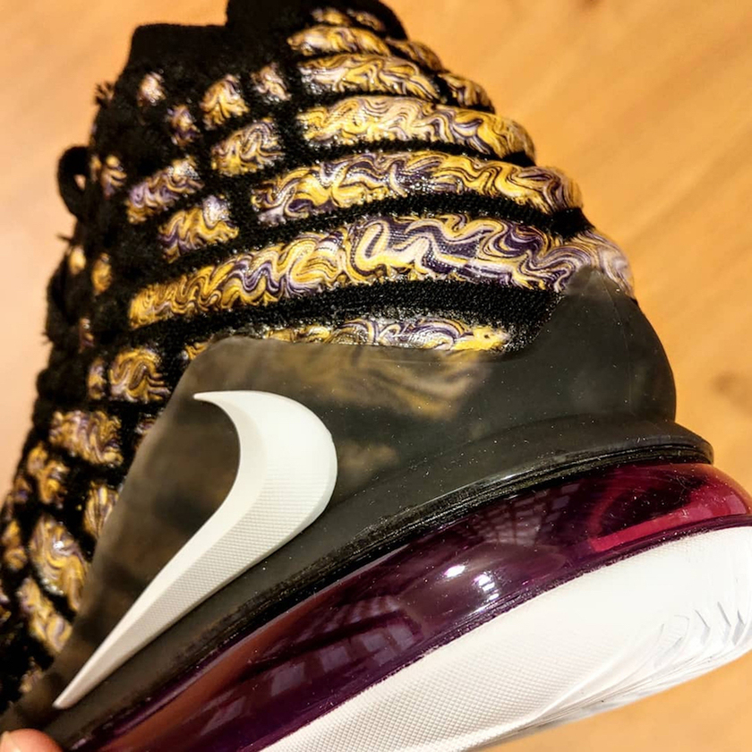 Nike LeBron 17 Lakers Purple Gold BQ3177-004åå:registered:æ¥æ