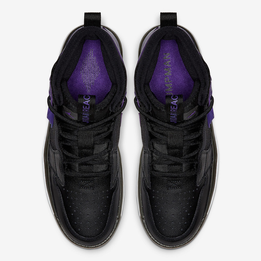 Air Jordan 1 React Black Purple AR5321-005åå:registered:æ¥æ