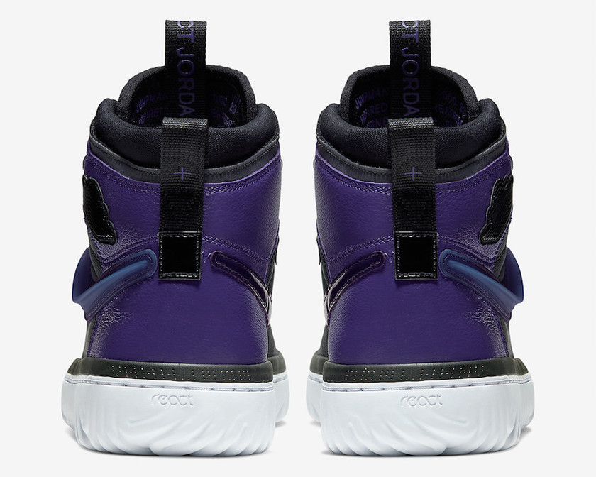Air Jordan 1 React Black Purple AR5321-005åå:registered:æ¥æ