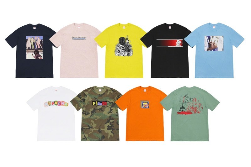 Supreme 2019 ç§å¬ T-Shirt ç³»å追å ç¼ä½