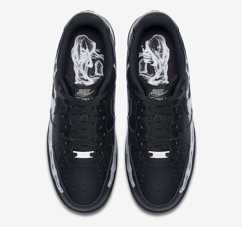 Nike Air Force 1 Low Black Skeleton BQ7541-001 Release Date