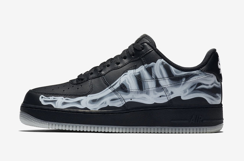 Nike Air Force 1 Low Black Skeleton BQ7541-001 Release Date