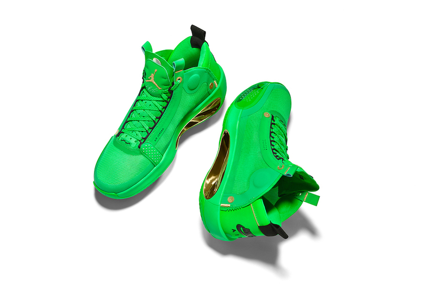 Jayson Tatum Air Jordan 34 PE绿è²PE