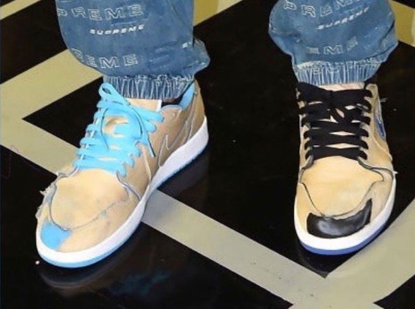 Nike SB x Air Jordan 1 Low Desert Oreçå:registered:¶èæ·±ç²èè²