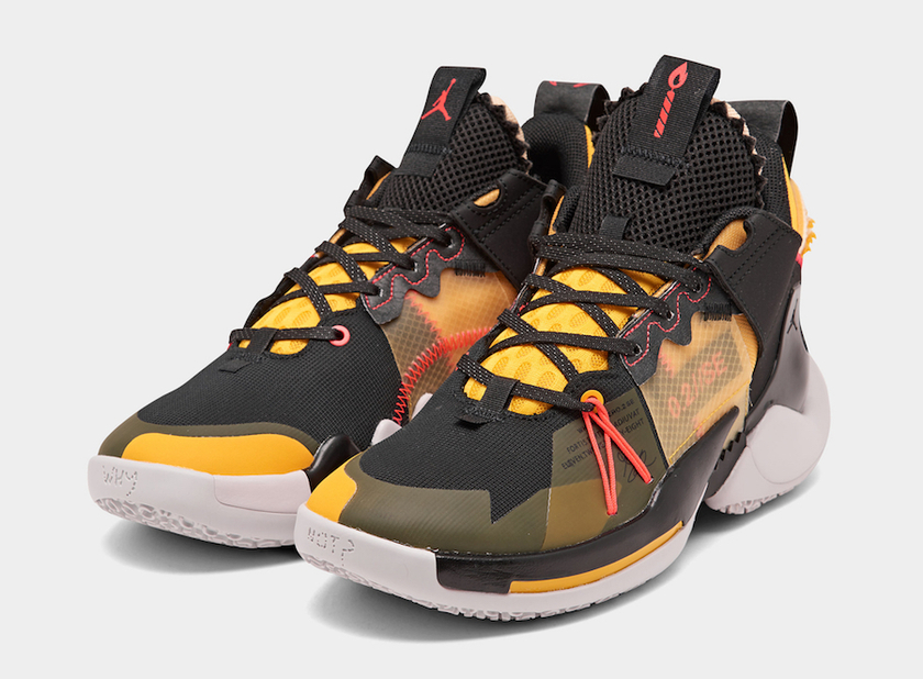 Jordan Why Why Zer0.2 Black Flash Crimson Amarillo Vast Gray AQ3562-002åå:registered:æ¥æ