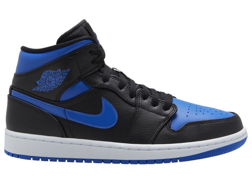 Air Jordan 1 Mid Royal Black Blue 554724-068åå:registered:æ¥æ
