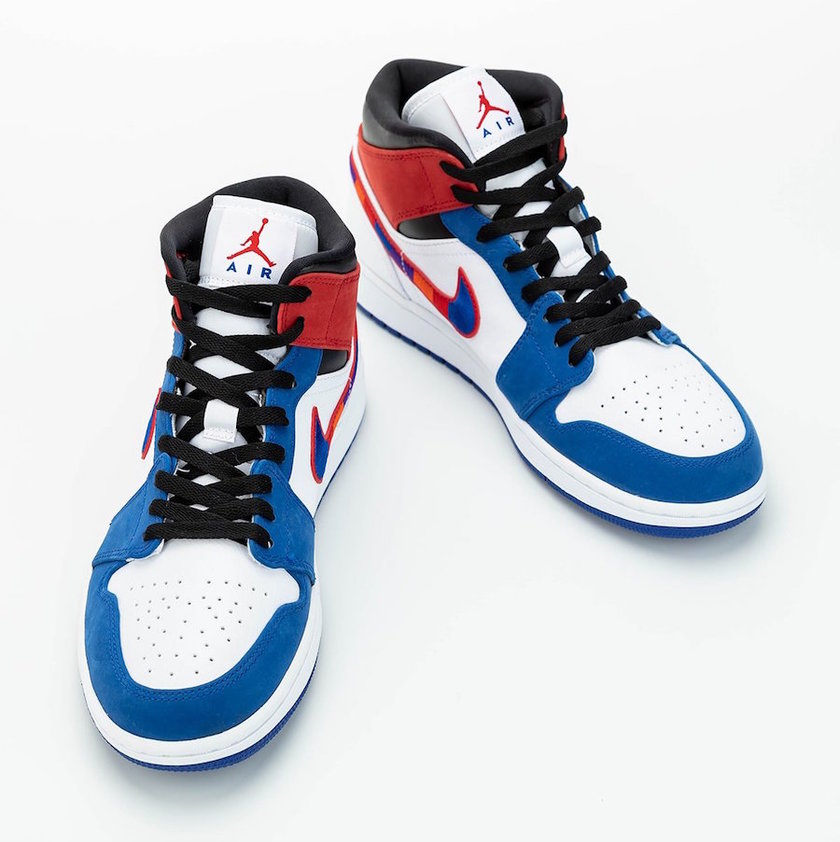 Air Jordan 1 Mid Multicolor Swoosh 852542-146åå:registered:æ¥æ