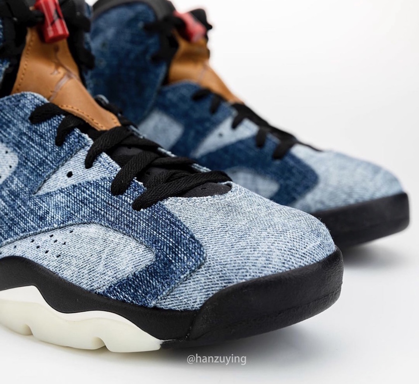 Air Jordan 6 Washed Denim CT5350-401åå:registered:æ¥æå:registered:ä»·