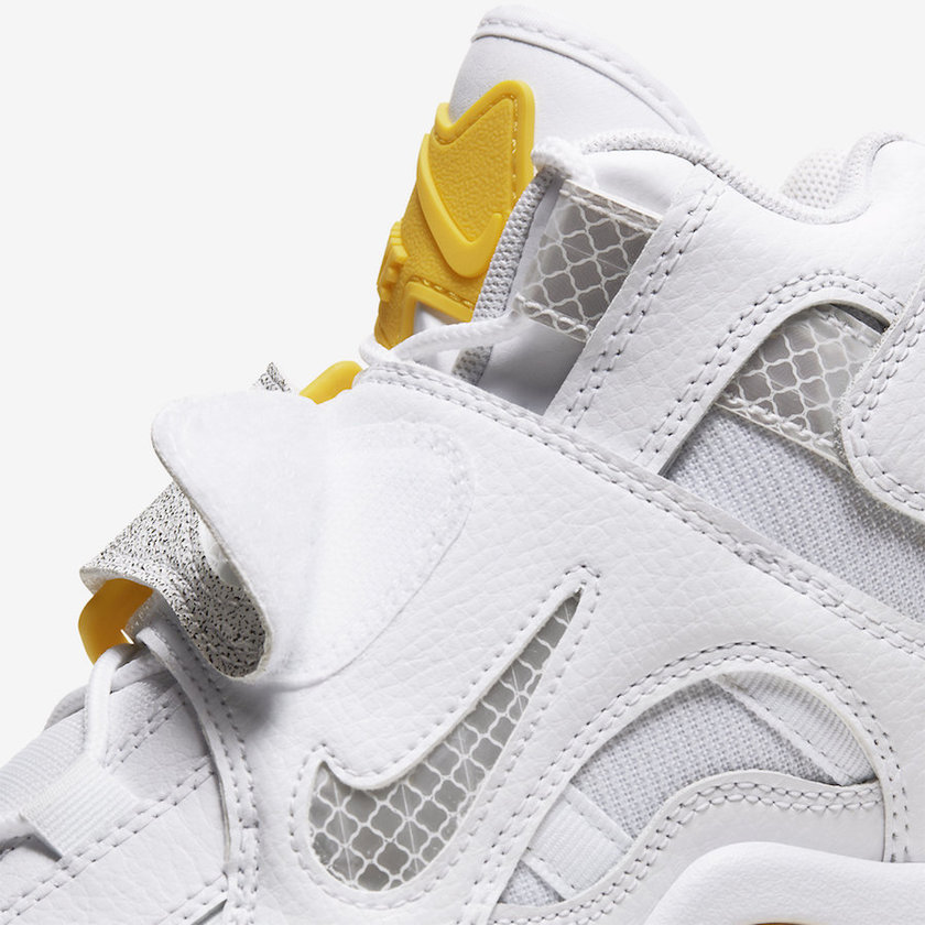 Nike Air Barrage Mid White Yellow Reflective CJ9574-100åå:registered:æ¥æ
