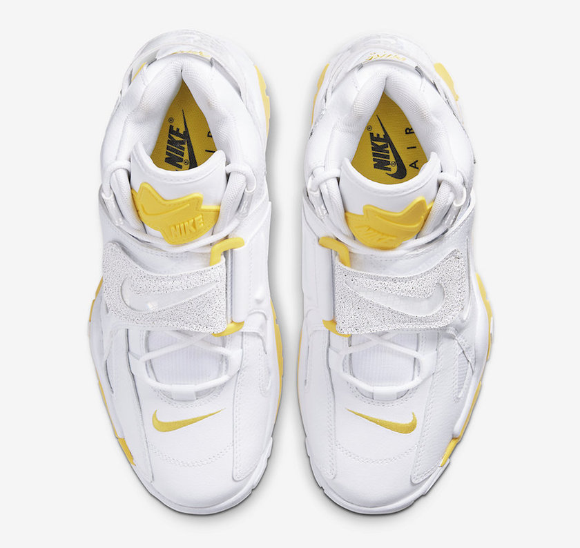 Nike Air Barrage Mid White Yellow Reflective CJ9574-100åå:registered:æ¥æ