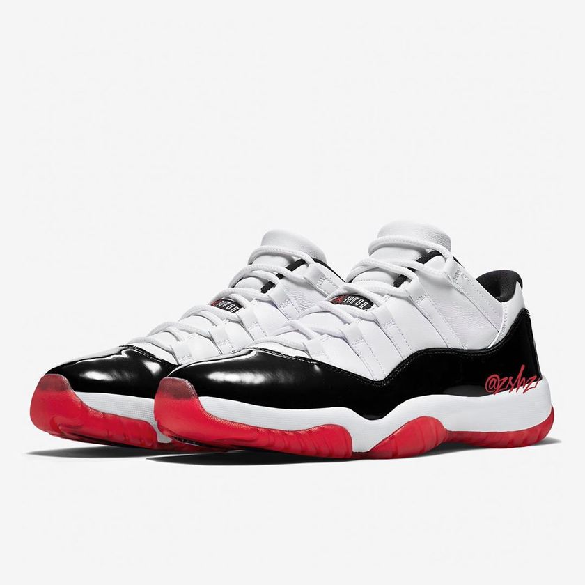 Air Jordan 11 Low,AJ11,AV2187-  åº·æ£ + é»çº¢ï¼æ²¡æ³å° AJ11 çãçç¸é
è²ãæåæ¥äºï¼