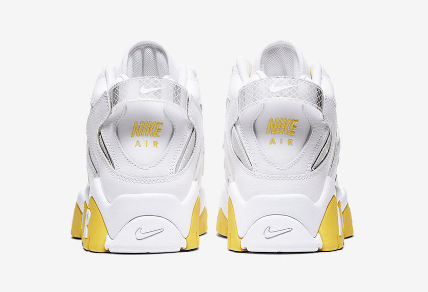 Nike Air Barrage Mid White Yellow Reflective CJ9574-100åå:registered:æ¥æ