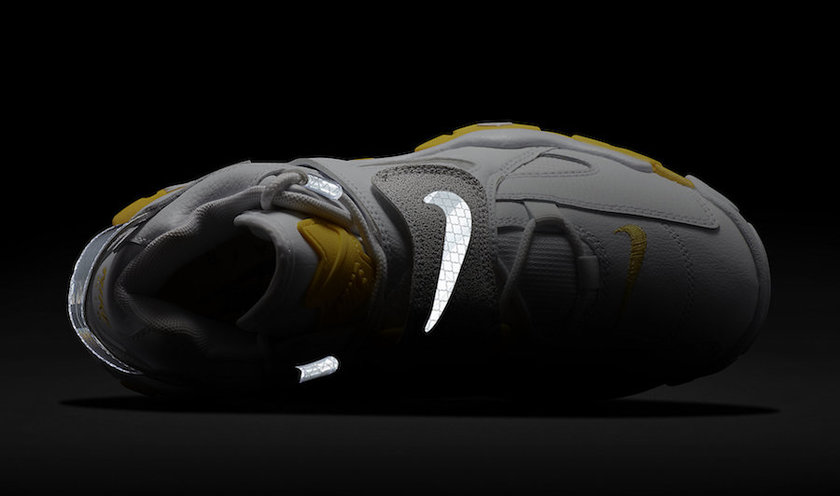 Nike Air Barrage Mid White Yellow Reflective CJ9574-100åå:registered:æ¥æ