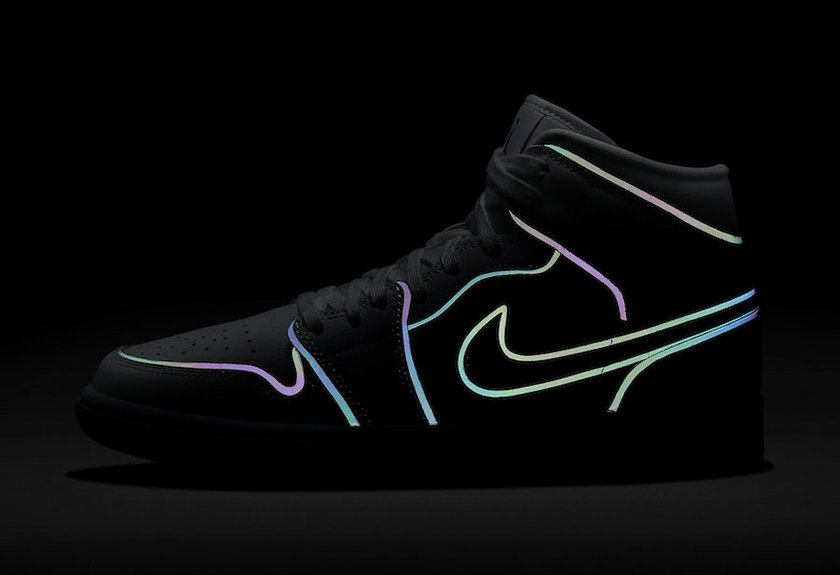 Air Jordan 1 Mid SE Iridescent CK6587-100åå:registered:æ¥æ