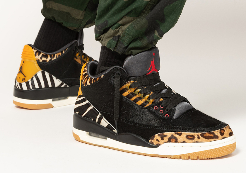 Air Jordan 3 Animal Pack CK4344-002 2019åå:registered:æ¥æ