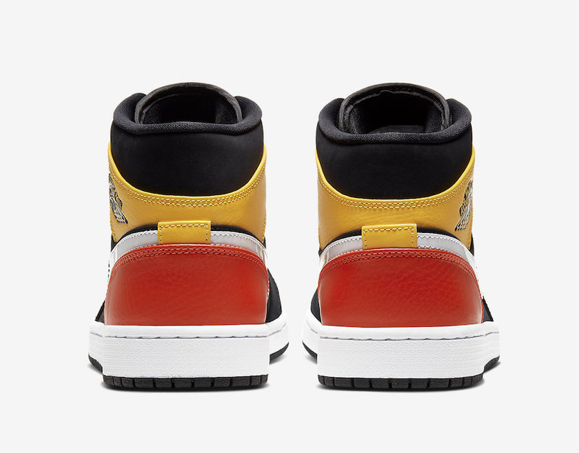Air Jordan 1 Mid SE Black Amarillo Team Orange 852542-087åå:registered:æ¥æ