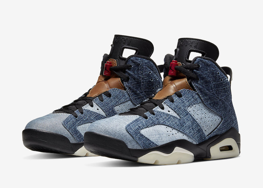 Air Jordan 6 Washed Denim CT5350-401åå:registered:æ¥æä»·æ ¼