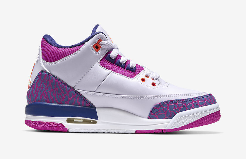 Air Jordan 3 GS Barely Grape Hyper Crimson Fire Pink 441140-500åå:registered:æ¥æ