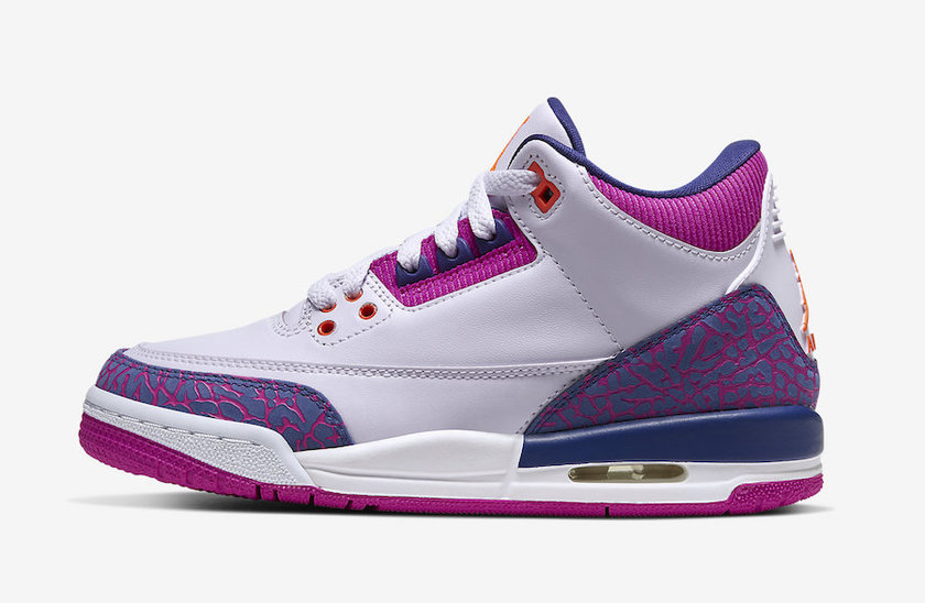 Air Jordan 3 GS Barely Grape Hyper Crimson Fire Pink 441140-500åå:registered:æ¥æ