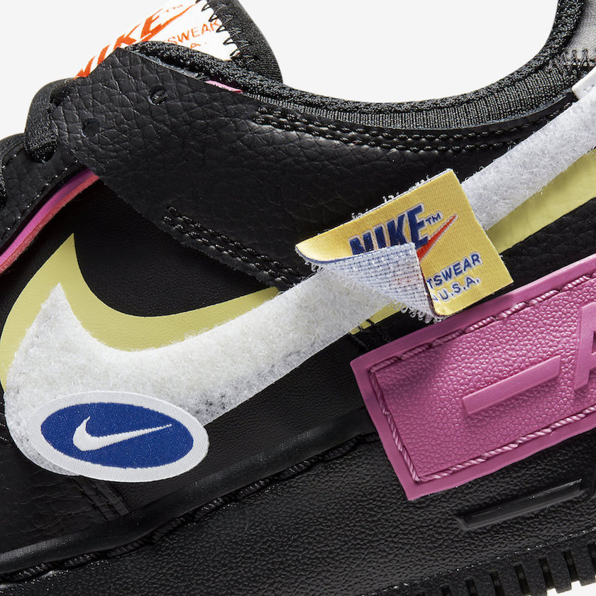 Nike Air Force 1 Shadow Black Fuchsia CU4743-001åå:registered:æ¥æ