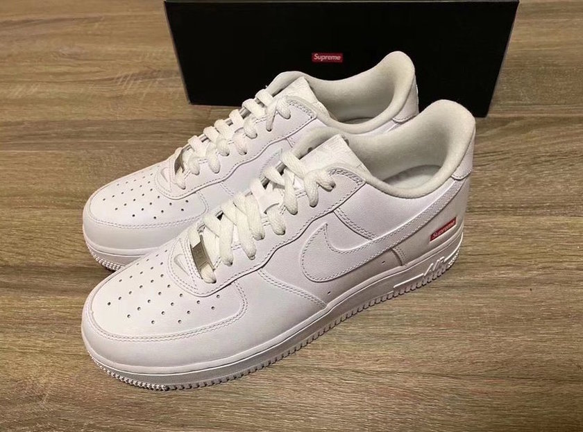Supreme Nike Air Force 1 White CU9225-100åå:registered:æ¥æ