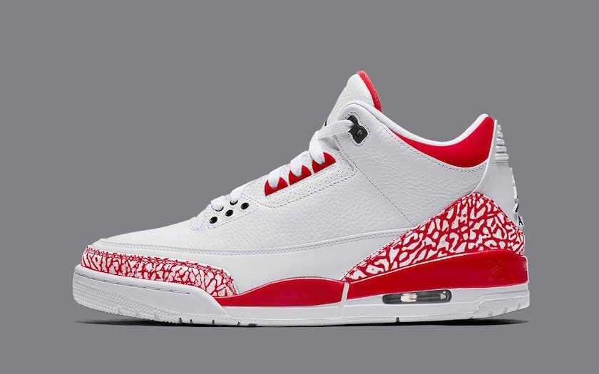 Air Jordan 3 White Fire Red Black CZ6431-100åå:registered:æ¥æ