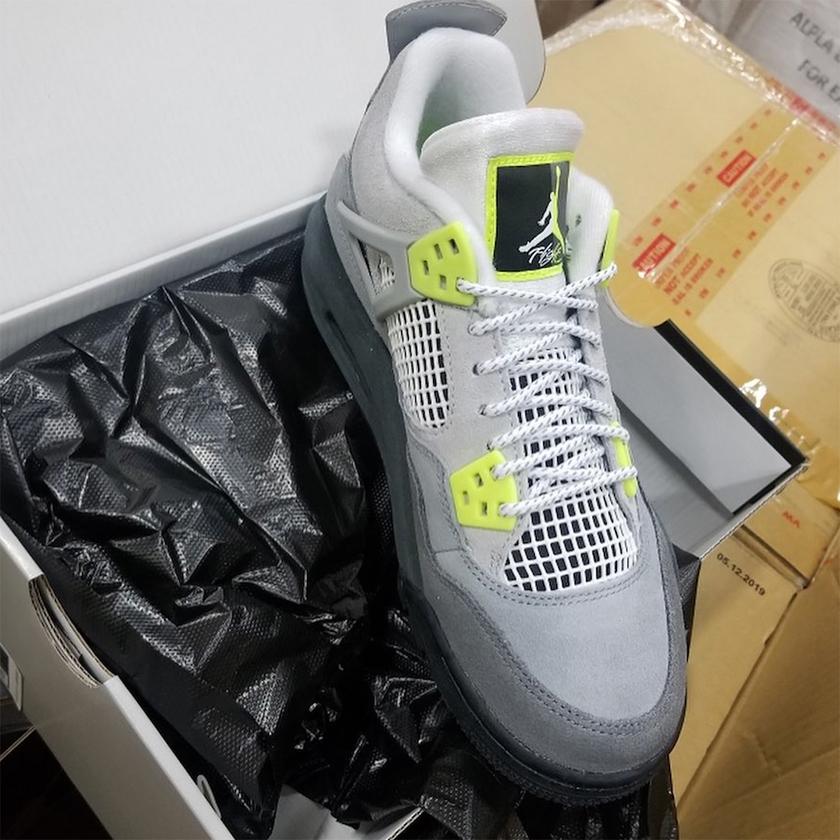 Air Jordan 4 Air Max Neon GS CT5343-007åå:registered:æ¥æ