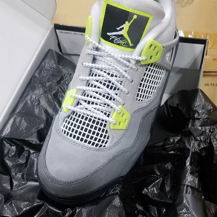 Air Jordan 4 Air Max Neon GS CT5343-007åå:registered:æ¥æ