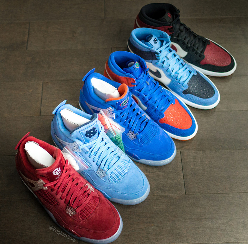 Air Jordan 1 Air Jordan 4 College PE Oklahoma UNCä½ç½éè¾¾
