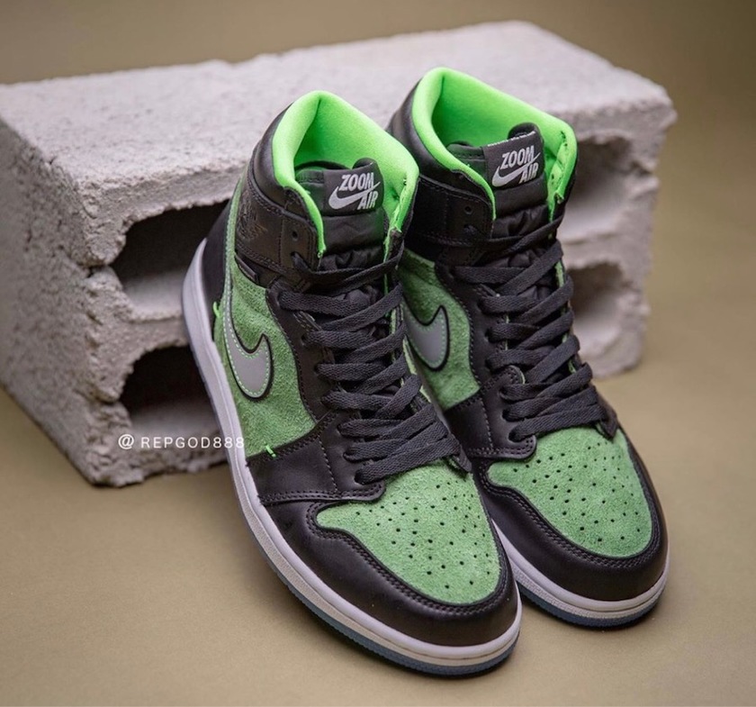 Air Jordan 1 High Zoom Black Green CK6637-002åå:registered:æ¥æ