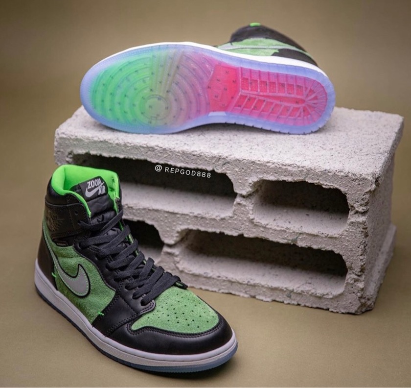 Air Jordan 1 High Zoom Black Green CK6637-002åå:registered:æ¥æ