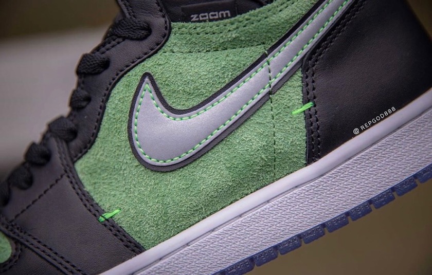 Air Jordan 1 High Zoom Black Green CK6637-002åå:registered:æ¥æ