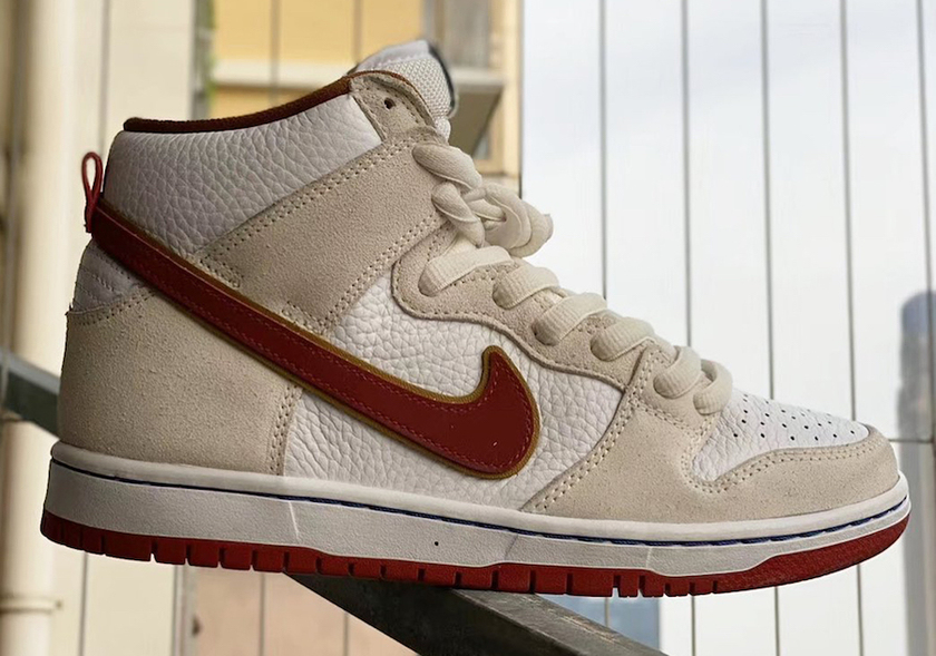 Nike SB Dunk High Sail Team Crimson CV9499-100åå:registered:æ¥æ