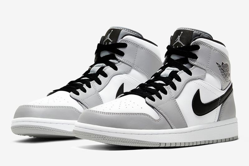 ææ¥è¿ç¥ï¼Air Jordan 1 MidãLight Smoke Greyãé
è²æ£å¼ç¼ä½