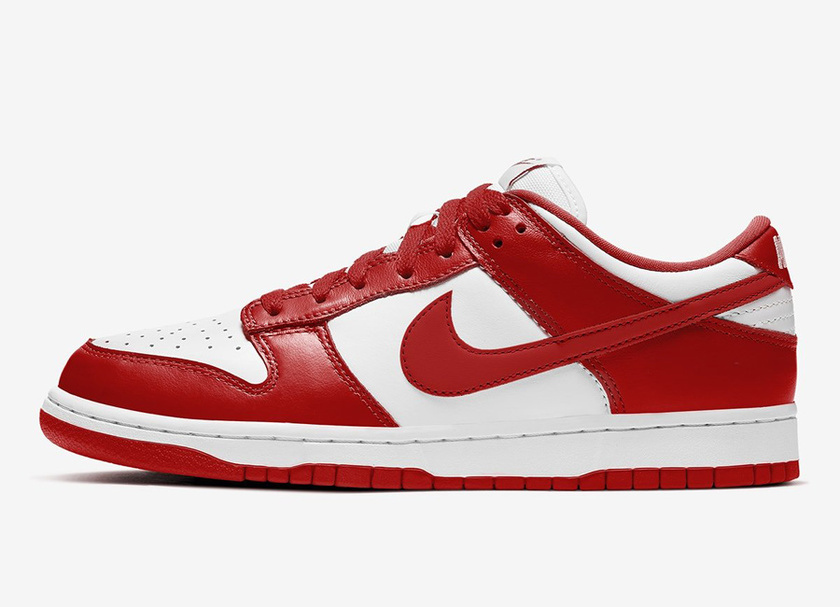Nike Dunk Low White University Red CU1727-100åå:registered:æ¥æ