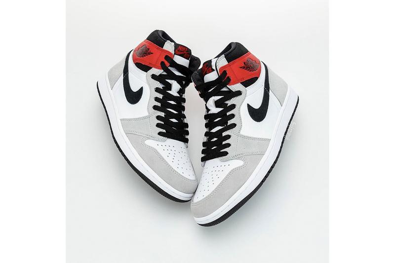 çå
é è¦½ Air Jordan 1 Retro High OG ææ°é
è²ãLight Smoke Greyã