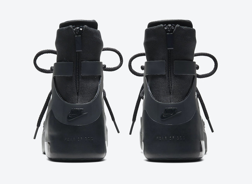 Nike Air Fear of God 1 Black Noir AR4237-005åå:registered:æ¥æ