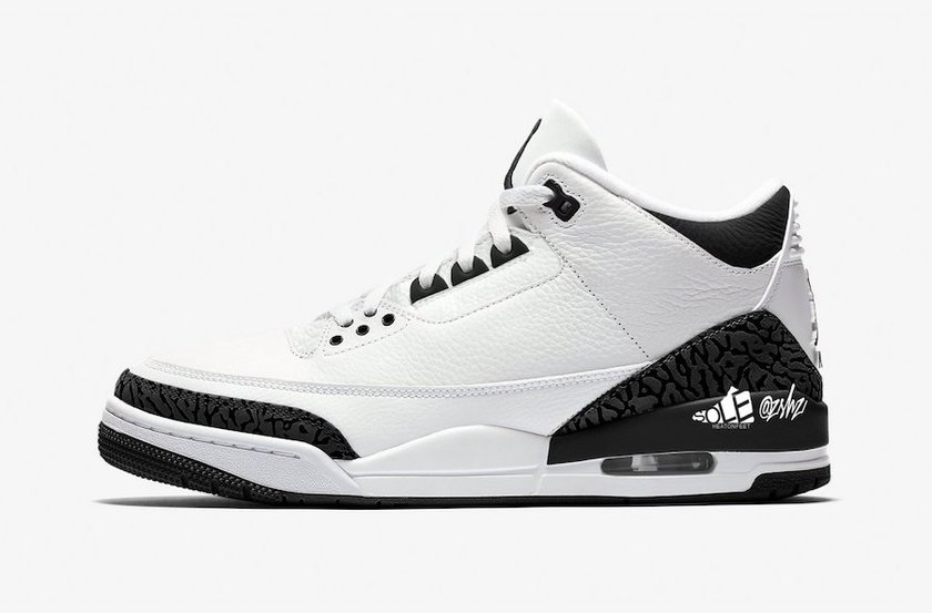 Air Jordan 3 SP White Black DA3595-100åå:registered:æ¥æ