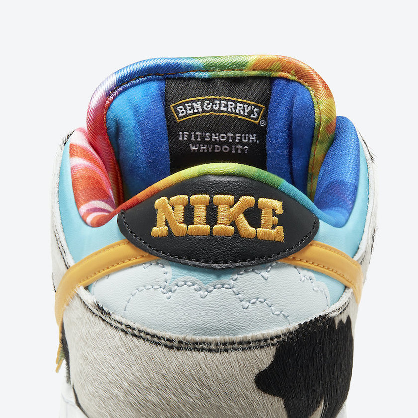 Ben and Jerry's Nike SB Dunk Low Chunky Dunky CU3244-100 Release Date Price