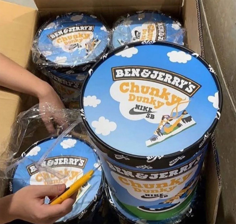 ben and jerry nike sb box