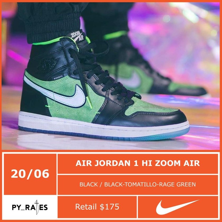 Air Jordan 1 Hi Zoom Rage绿è²